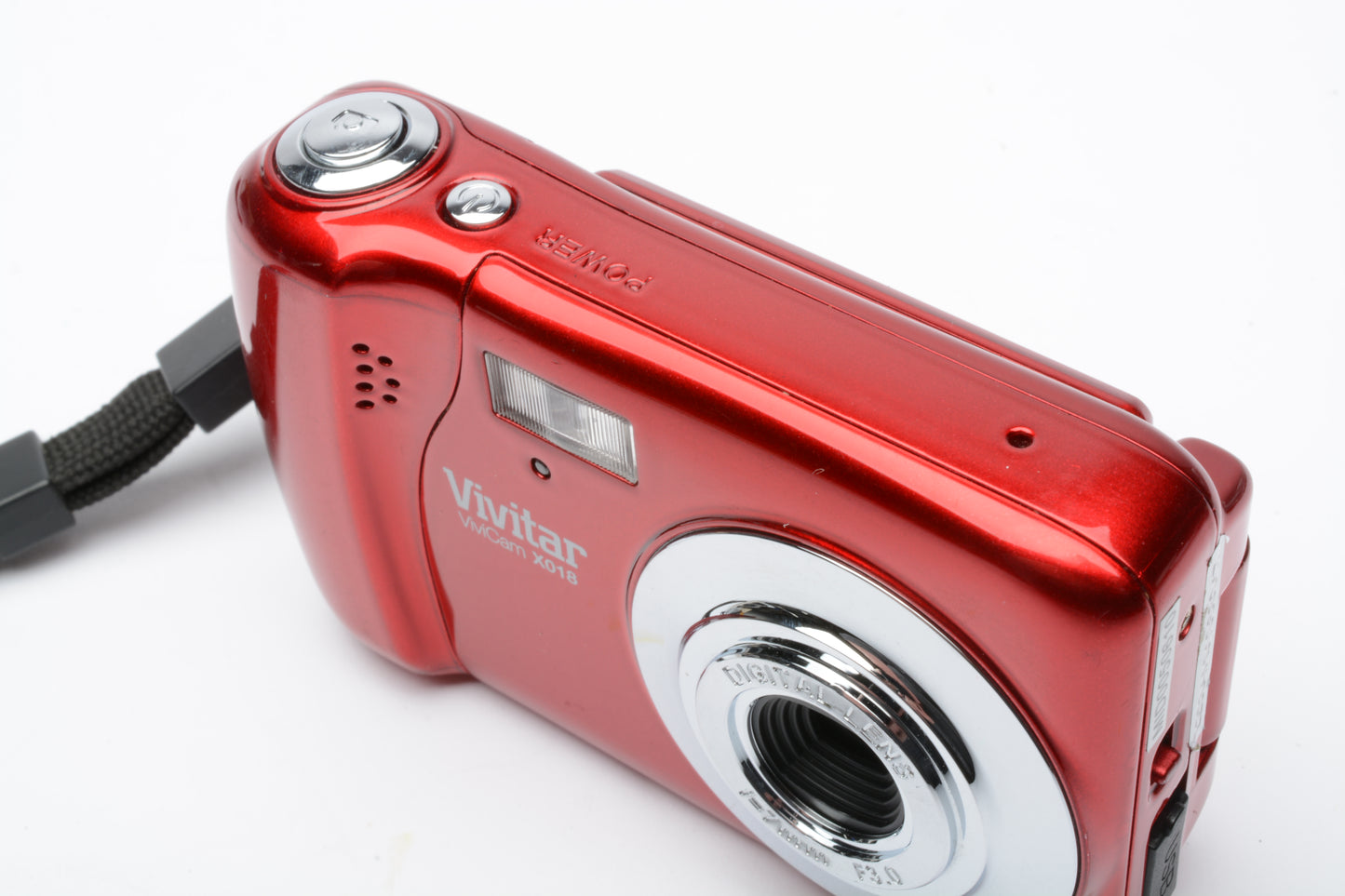 Vivitar X018 Red 10MP Digital Point&Shoot camera, SD card+ USB cable