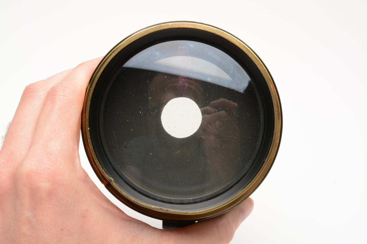 Ross London 20" f6 Airo Brass Vintage lens w/collar baffle/Mount, Nice!