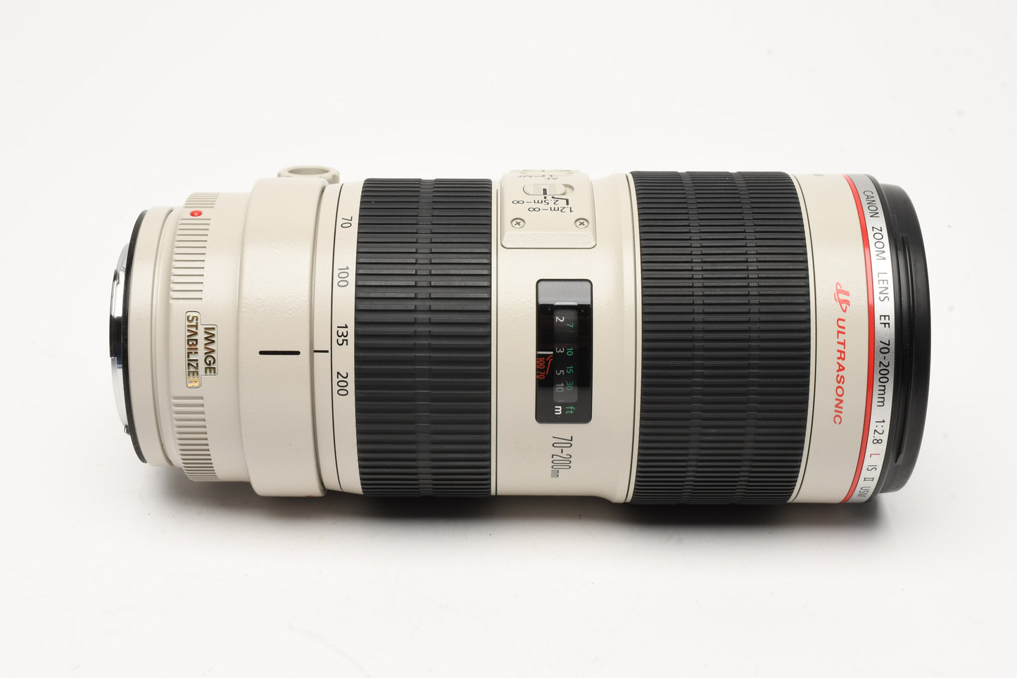 Canon EF 70-200mm f2.8L IS II USM zoom lens, hood, collar, UV, Mint-