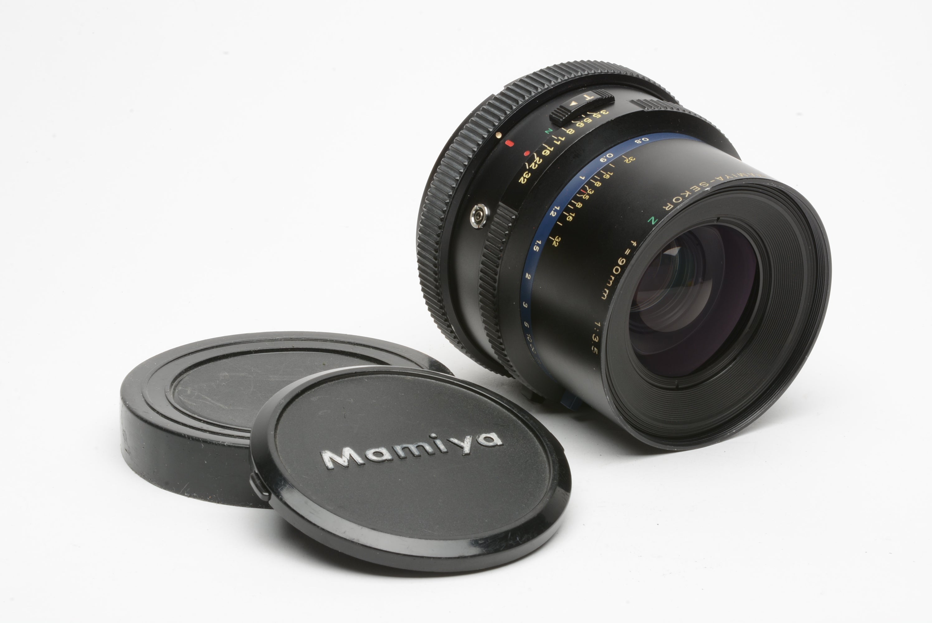 Mamiya Sekor Z 90mm f3.5 for RZ67, caps, clean and sharp