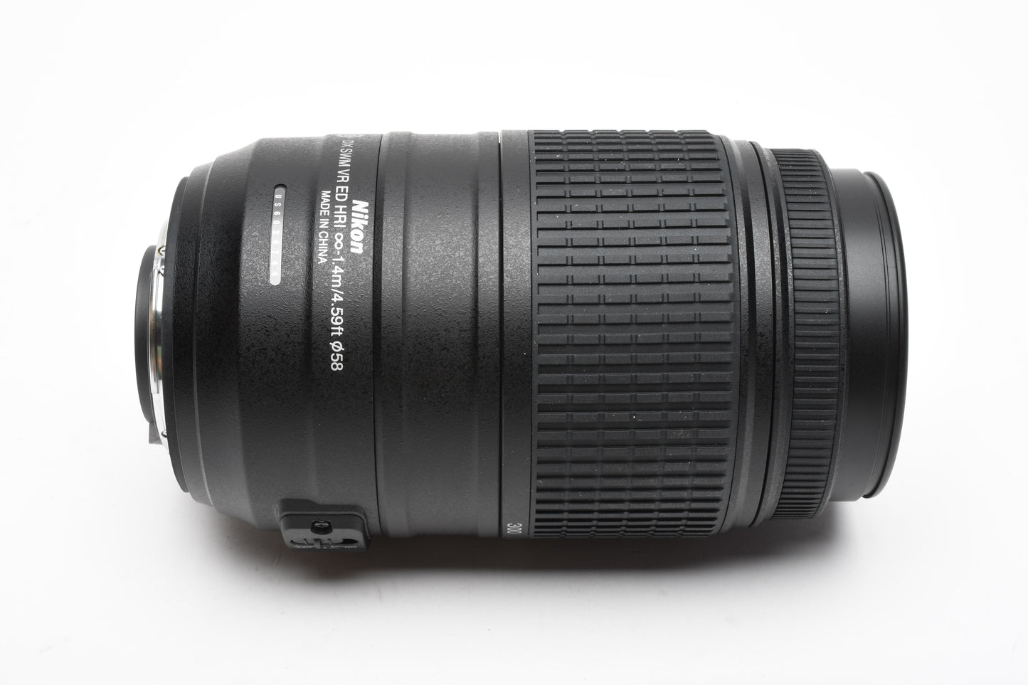 Nikon AF-S Nikkor 55-300mm f4.5-5.6G ED lens, Pouch, Hood, USA, NIB