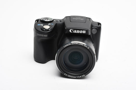 Canon PowerShot SX510 HS 12.1MP digital Point&Shoot, batt+charger, Clean!