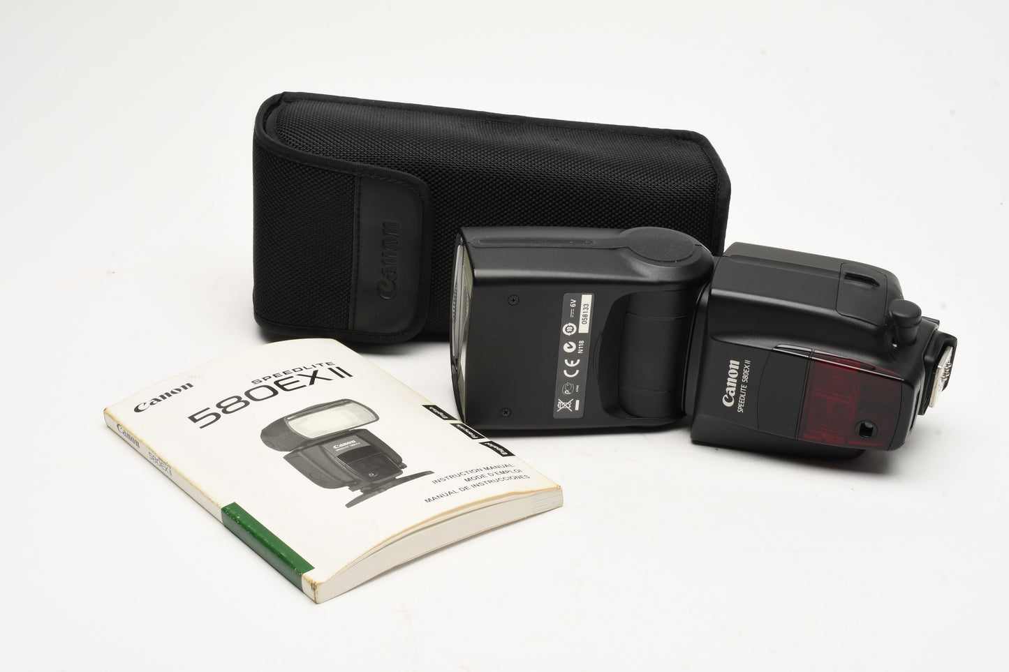 Canon 580EX II Speedlite flash, w/case + Manual, Great