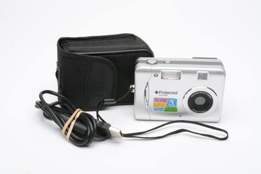 Polaroid PDC5080 5.1MP Digital Point&Shoot camera w/case