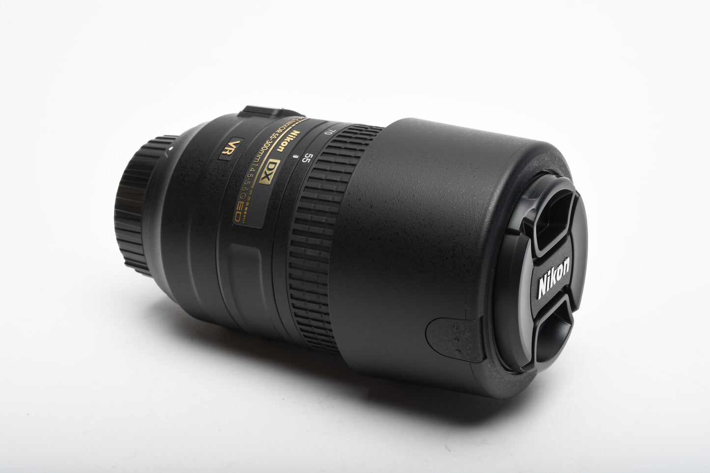 Nikon AF-S Nikkor 55-300mm f4.5-5.6G ED lens, Pouch, Hood, USA, NIB