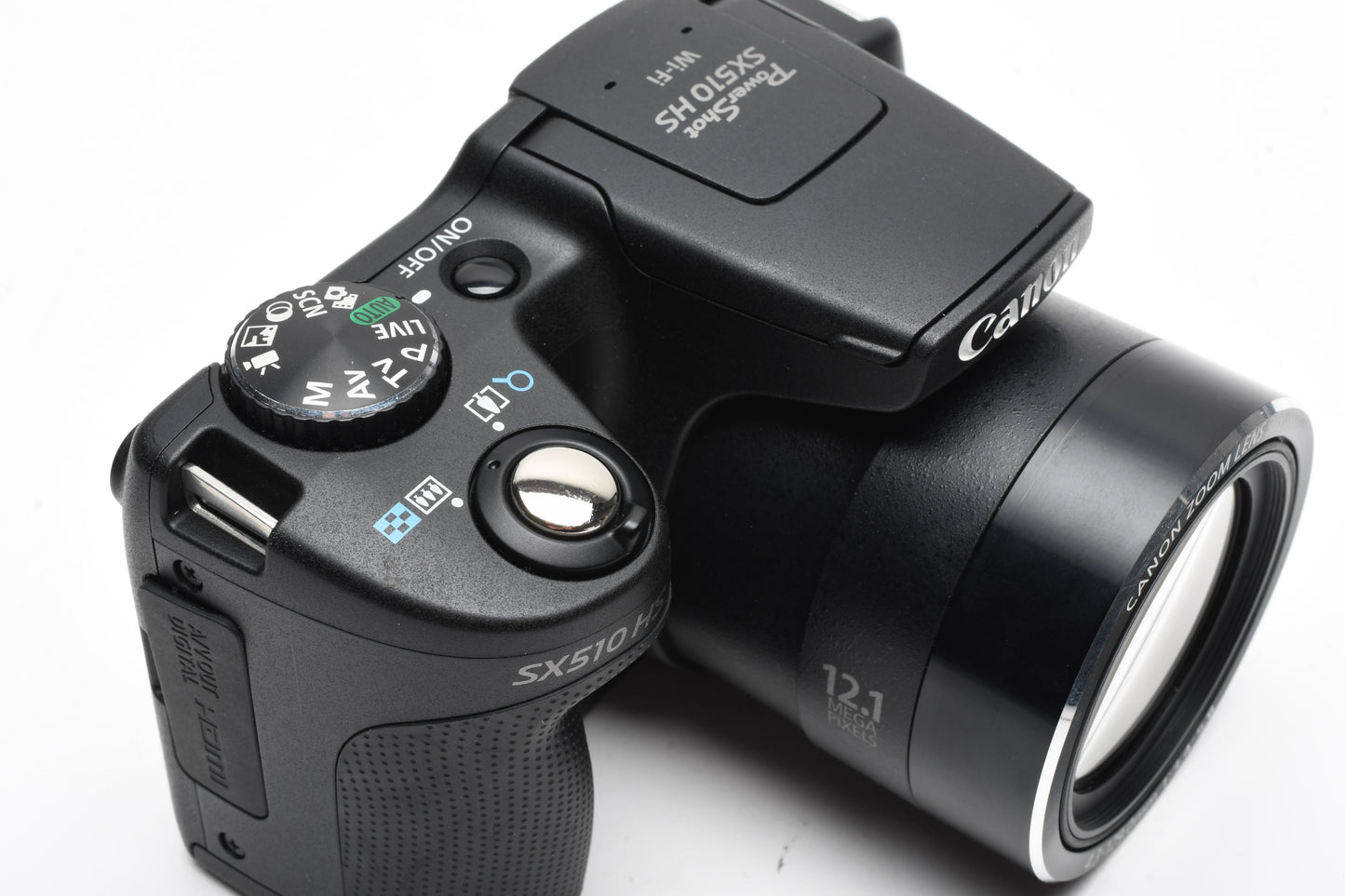 Canon PowerShot SX510 HS 12.1MP digital Point&Shoot, batt+charger, Clean!