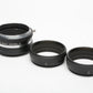 Zenza Bronica Extension Tube set A, B, C, C for S S2 S2A EC TL