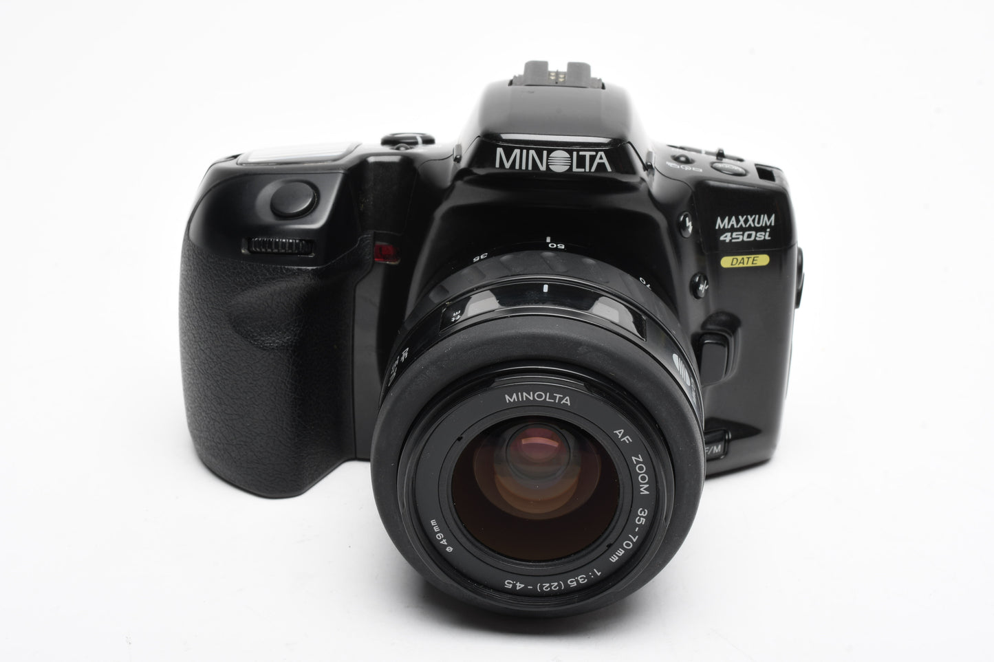 Minolta 450si Date 35mm SLR w/35-70mm f3.5-4.5, strap, tested