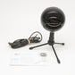 Logitech Blue Snowball iCE Microphone Stand, USB cable, manual, Black