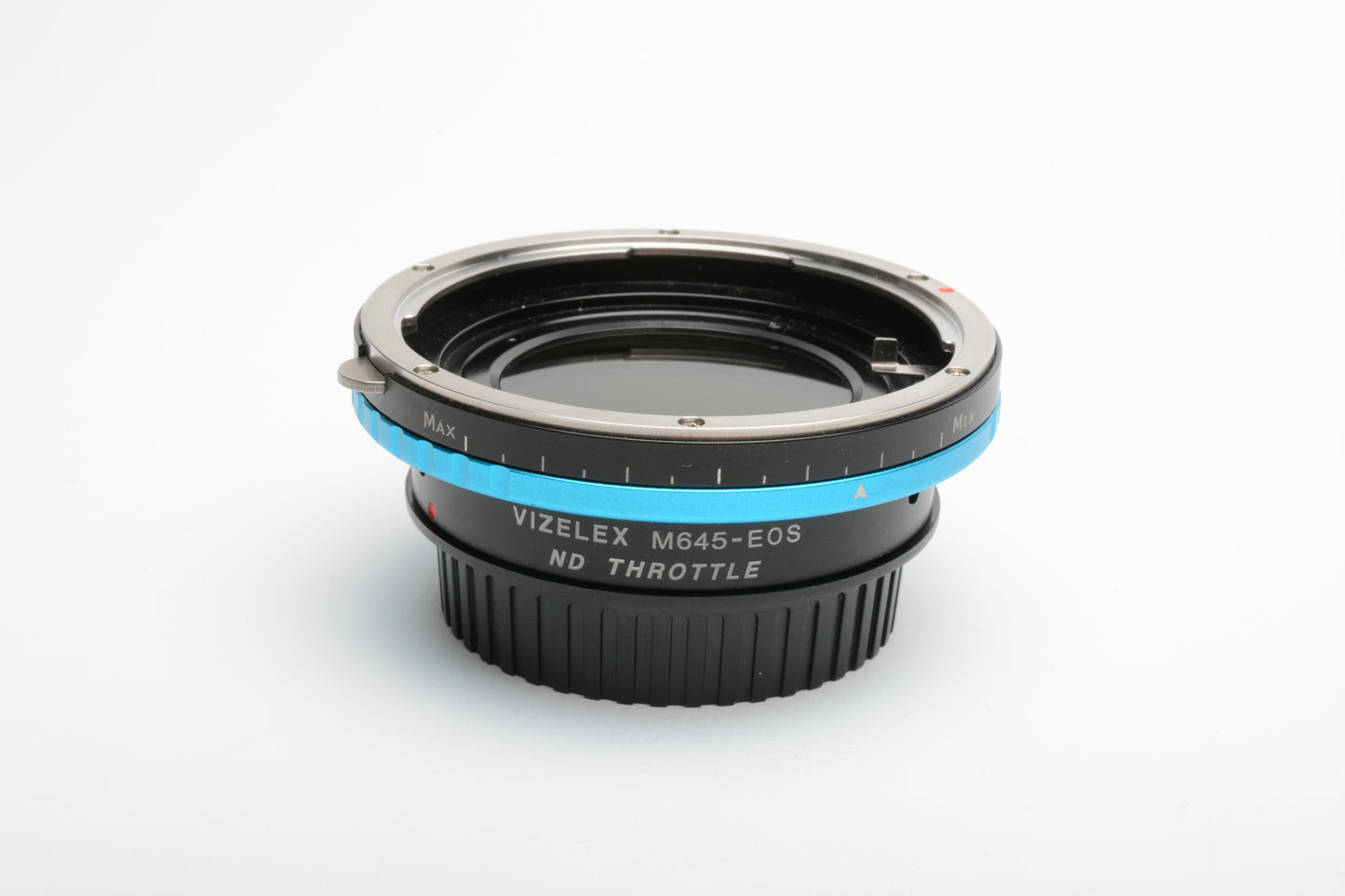 FotodioX Vizelex ND Throttle Lens Mount Adapter Mamiya 645 Lens to Canon EF-Mount