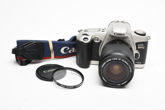 Canon EOS Rebel G 35mm SLR w/EF 28-80mm f4-5.6 III lens, Strap, UV, Great