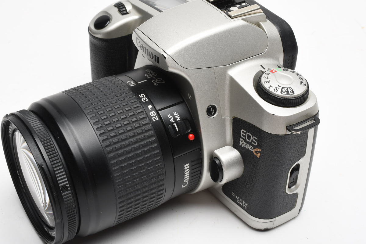 Canon EOS Rebel G 35mm SLR w/EF 28-80mm f4-5.6 III lens, Strap, UV, Great