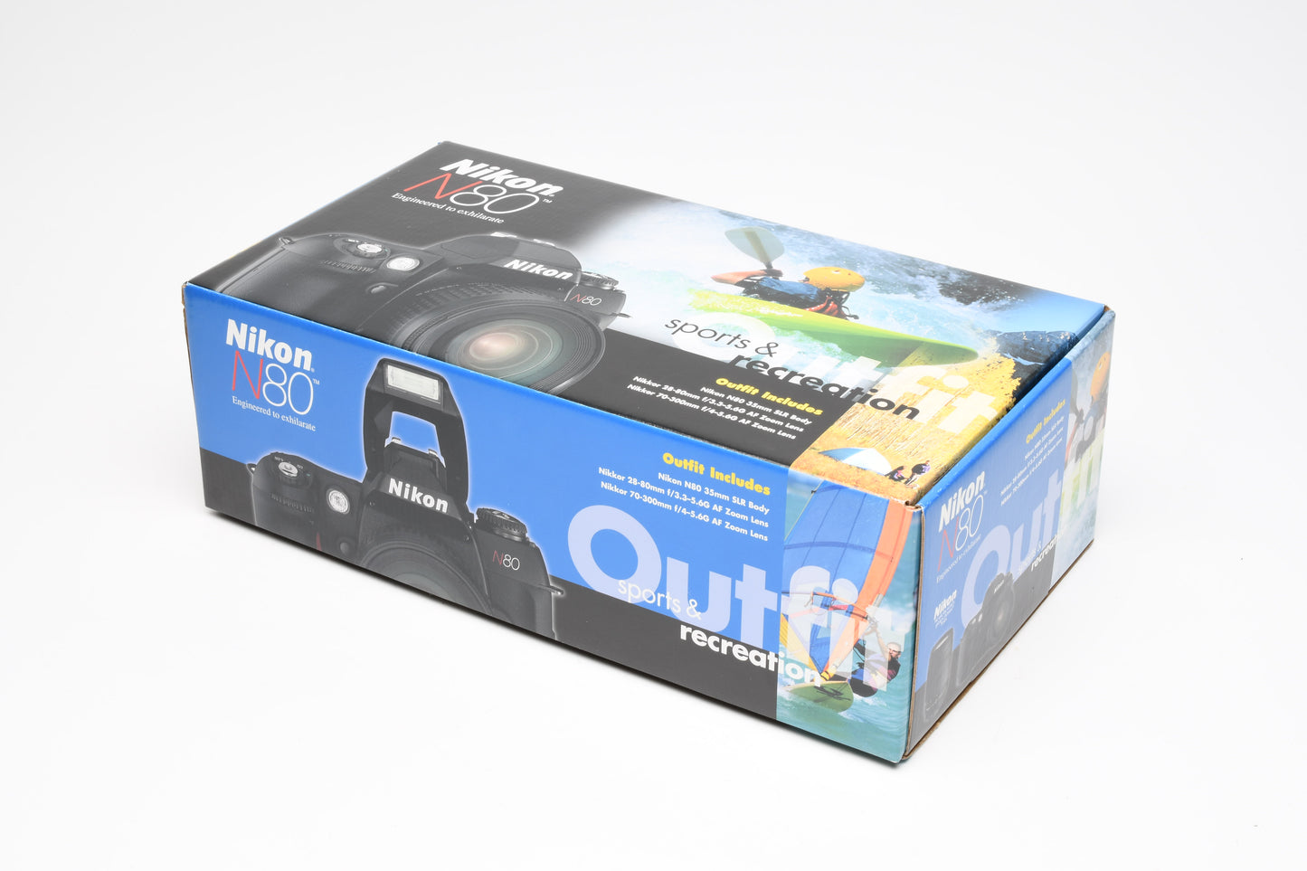 Nikon N80 35mm SLR 2-Lens Complete Outfit - Mint, w/Shoulder bag, Boxed