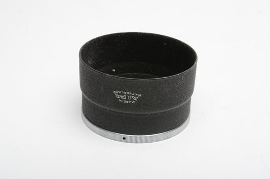 Alpa lens hood for 50mm 1.8 / 1.9, Very clean, Genuine, ~52mm diameter spring-on