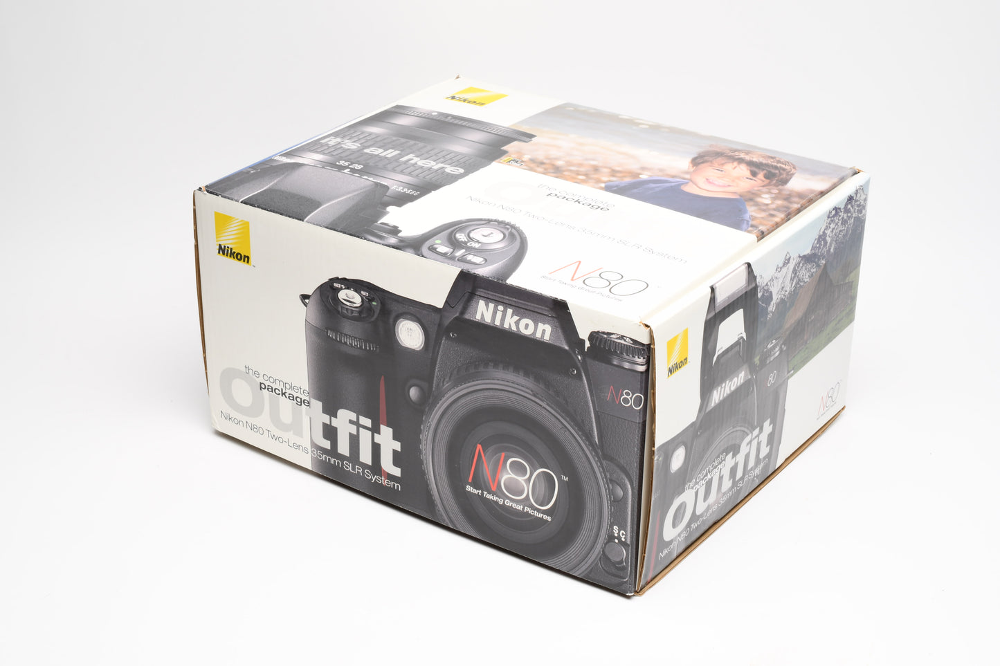 Nikon N80 35mm SLR 2-Lens Complete Outfit - Mint, w/Shoulder bag, Boxed