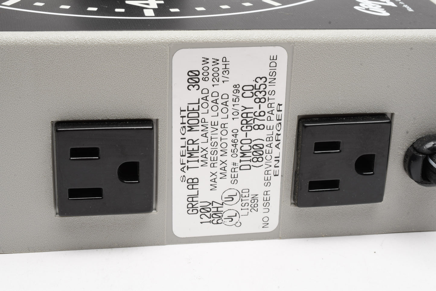 Gralab darkroom timer model 300 latest version, works great! Clean