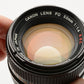 Canon FD 50mm 1:1.4 S.S.C Breach Mount Lens w/caps, Sharp!