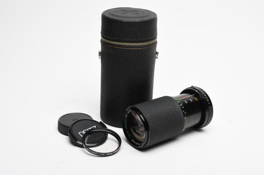 Deitz MC 80-200mm f4.5 Macro Telephoto zoom lens for Pentax PK Mount +Case