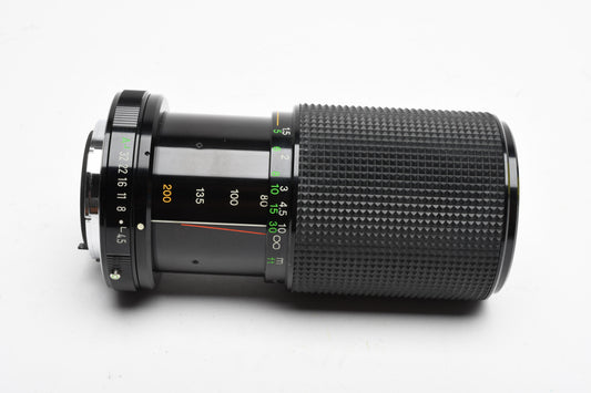 Deitz MC 80-200mm f4.5 Macro Telephoto zoom lens for Pentax PK Mount +Case