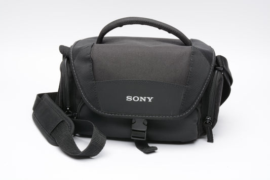 Sony mirrorless camera padded shoulder bag case ~8 x 5 x 6" w/pockets