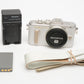 Olympus PEN E-PL8 White Digital Camera 579 Acts! Very clean