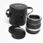 Vivitar 3X-1 Auto tele Converter M42 Mount, caps+case, very clean