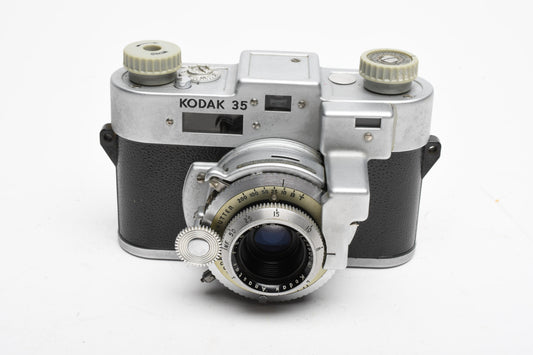 Kodak 35 Rangefinder Camera w/Anastigmat Special 50mm f/3.5 lens, Display