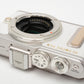 Olympus PEN E-PL8 White Digital Camera 579 Acts! Very clean