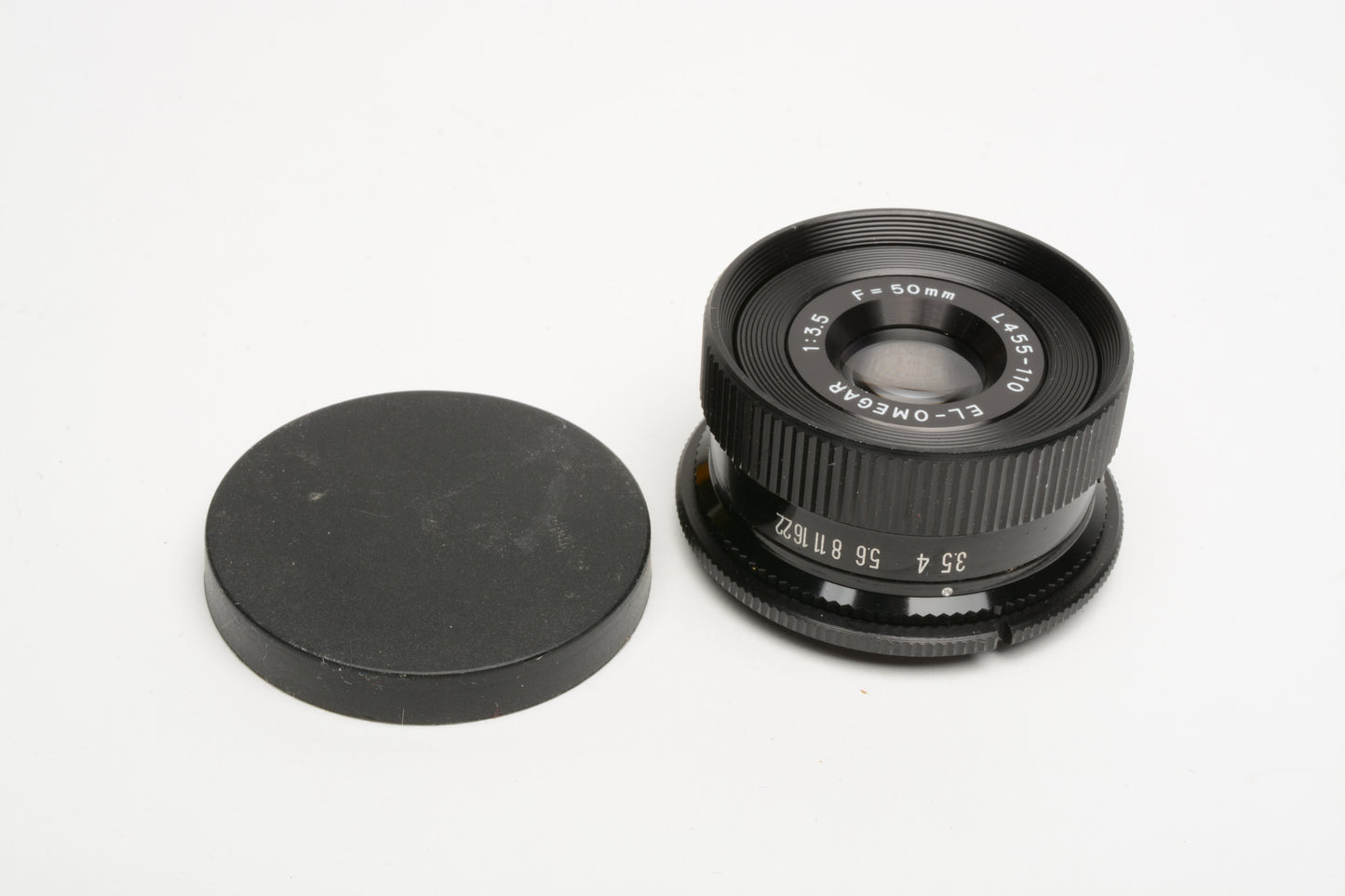 Omega EL Omegar 50mm f3.5 enlarging lens, Clean w/Cap and retaining ring