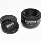 Nikon Nikkor AF 50mm f1.8 Prime lens, caps