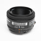 Nikon Nikkor AF 50mm f1.8 Prime lens, caps
