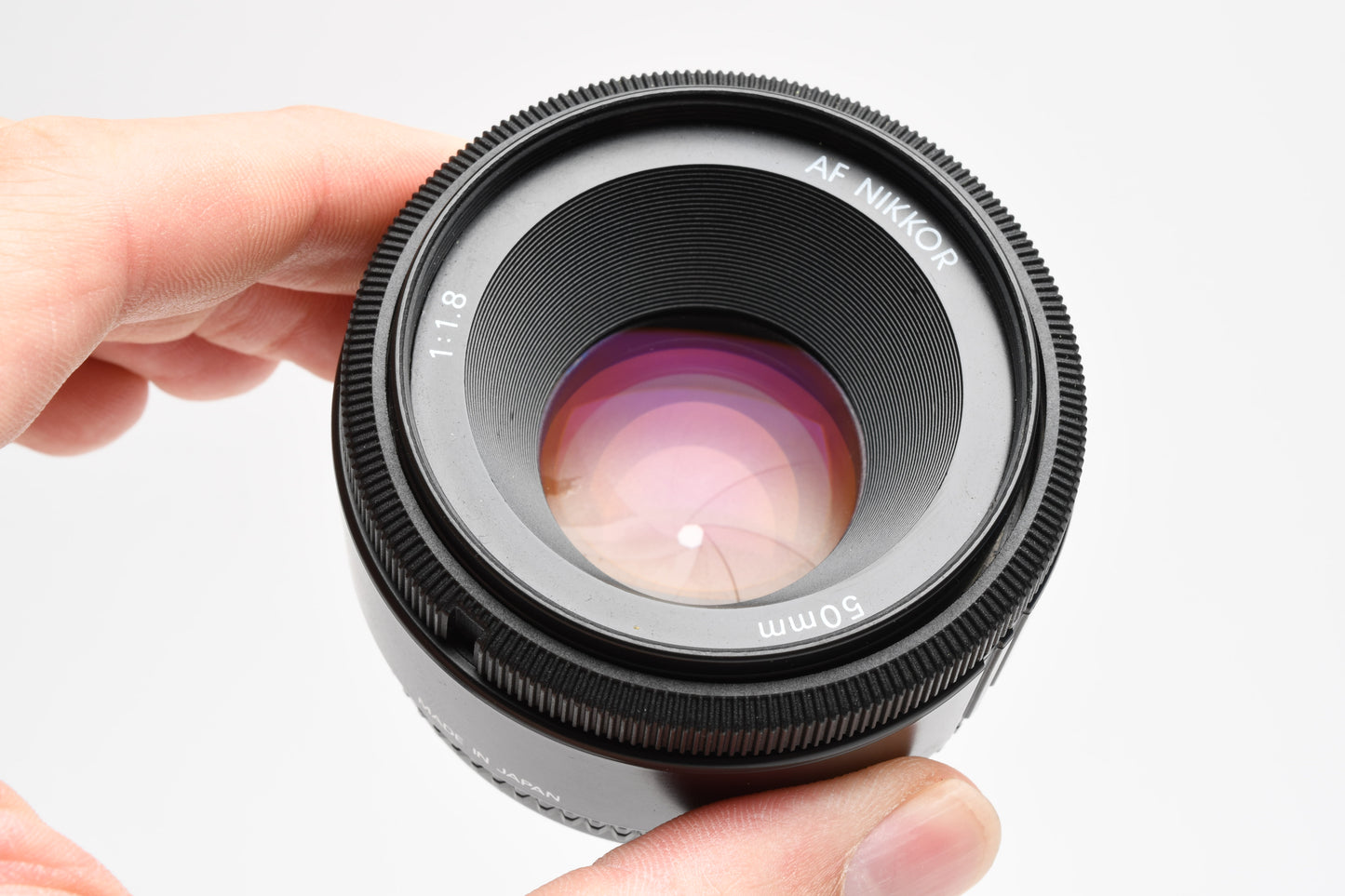 Nikon Nikkor AF 50mm f1.8 Prime lens, caps