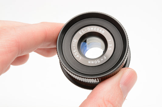 Omega EL Omegar 50mm f3.5 enlarging lens, Clean w/Cap and retaining ring