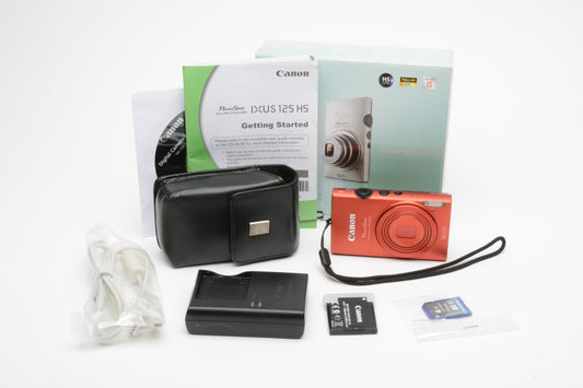 Canon PowerShot Elph 110 HS 16.1MP Digital Point&Shoot camera, boxed, case+4GB SD