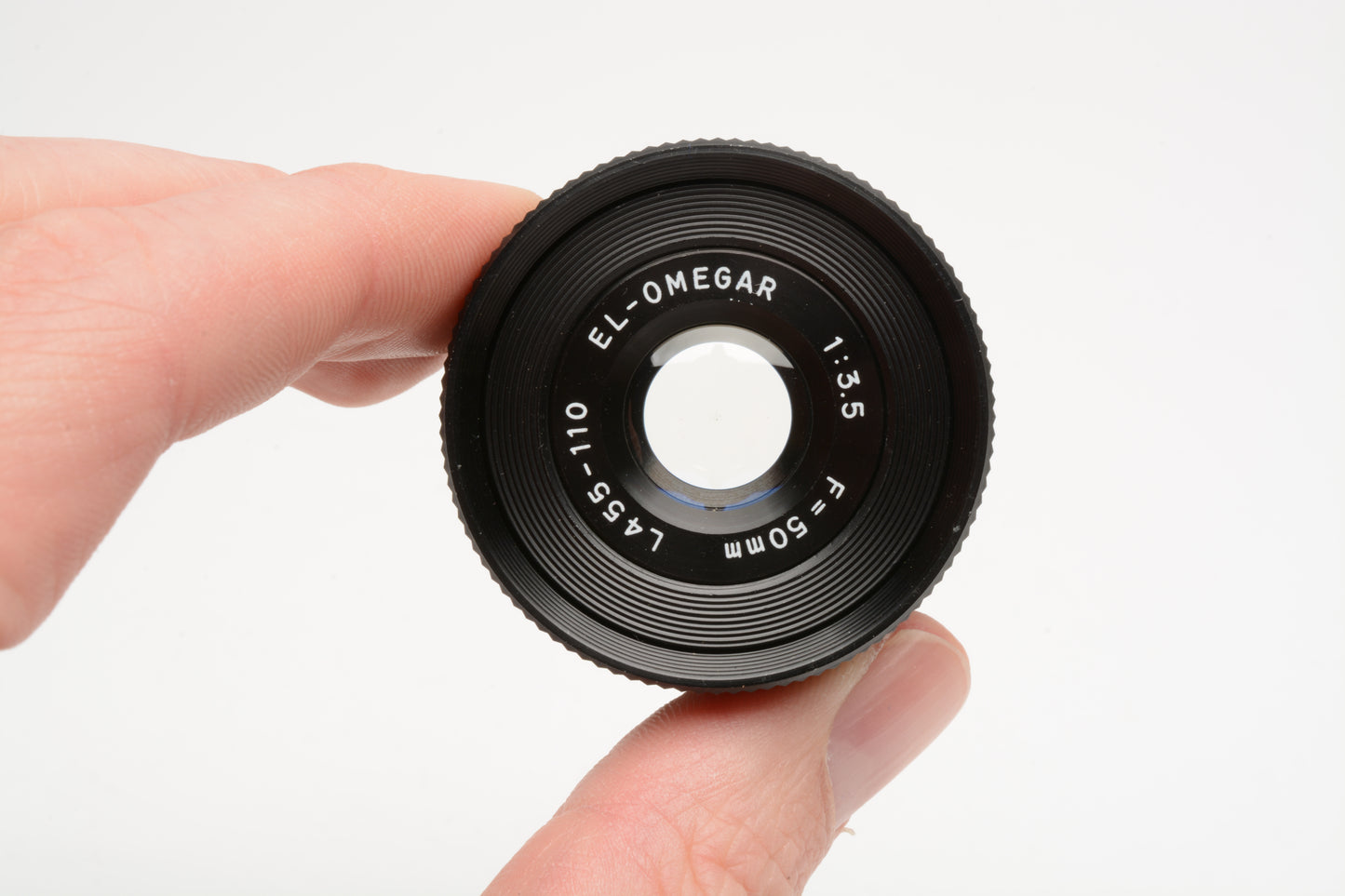 Omega EL Omegar 50mm f3.5 enlarging lens, Clean w/Cap and retaining ring