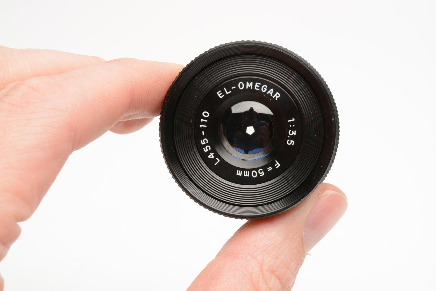 Omega EL Omegar 50mm f3.5 enlarging lens, Clean w/Cap and retaining ring