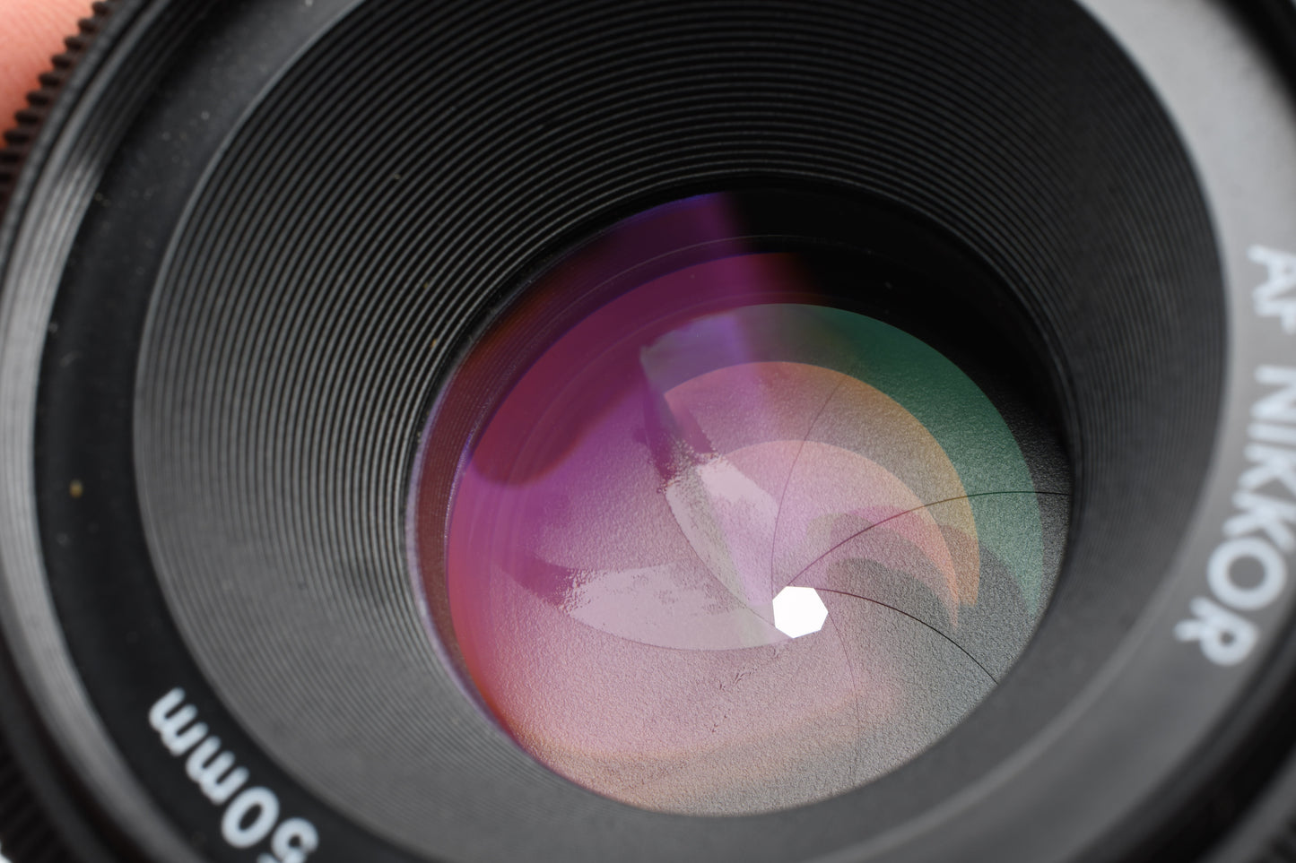 Nikon Nikkor AF 50mm f1.8 Prime lens, caps