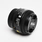 Nikon Nikkor AF 50mm f1.8 Prime lens, caps