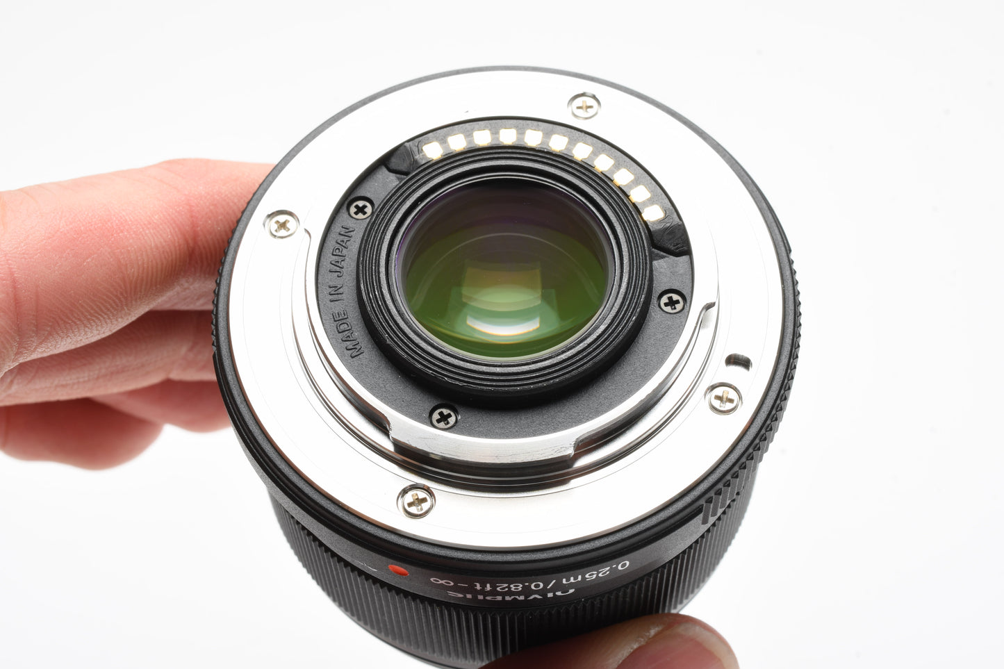 Olympus M. Zuiko Digital 25mm f1.8 Micro 4/3, Caps, UV, Mint-