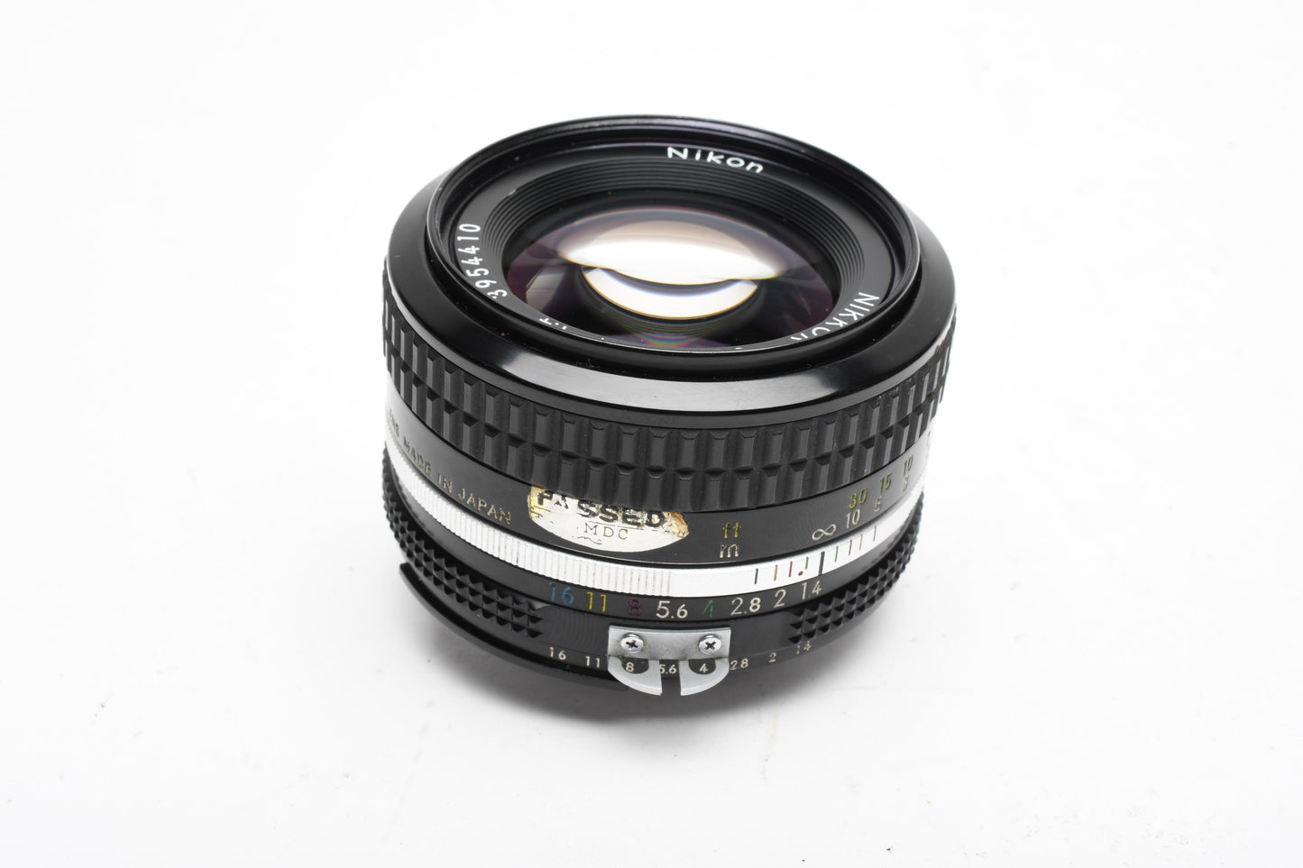 Nikon Nikkor 50mm f1.4 AI Prime lens, caps, 1A, Good