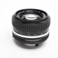 Nikon Nikkor 50mm f1.4 AI Prime lens, caps, 1A, Good
