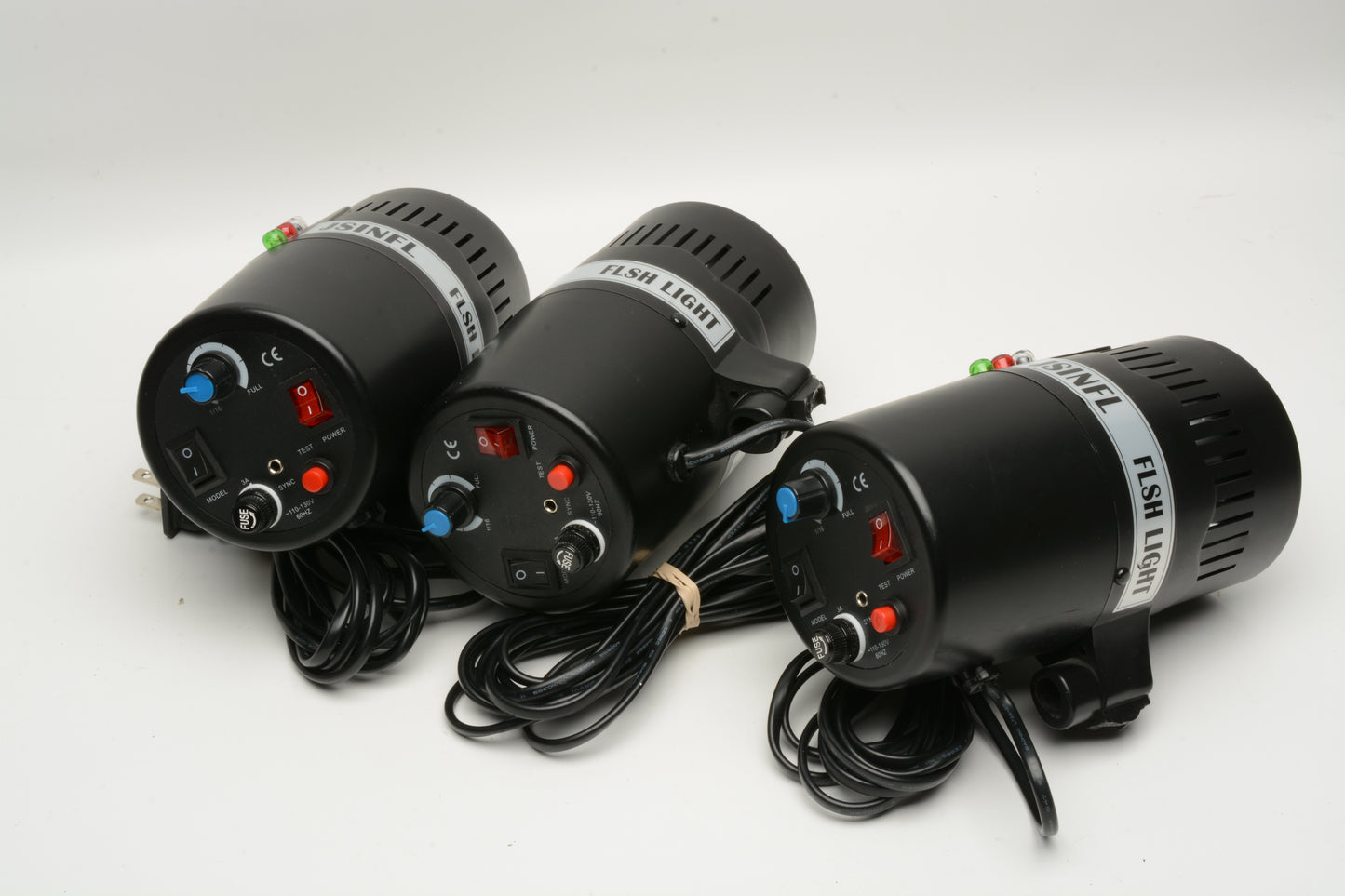 3X JSINFL Light 160W Studio Flash, + Accessories, *Read