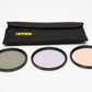 Set of 3 Tiffen 77mm filters:  Enhancing + CPL + 812 Warming, Great! In Pouch