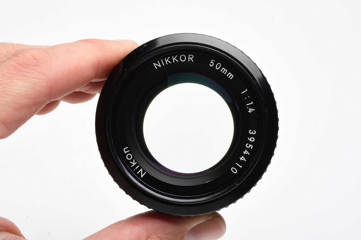 Nikon Nikkor 50mm f1.4 AI Prime lens, caps, 1A, Good