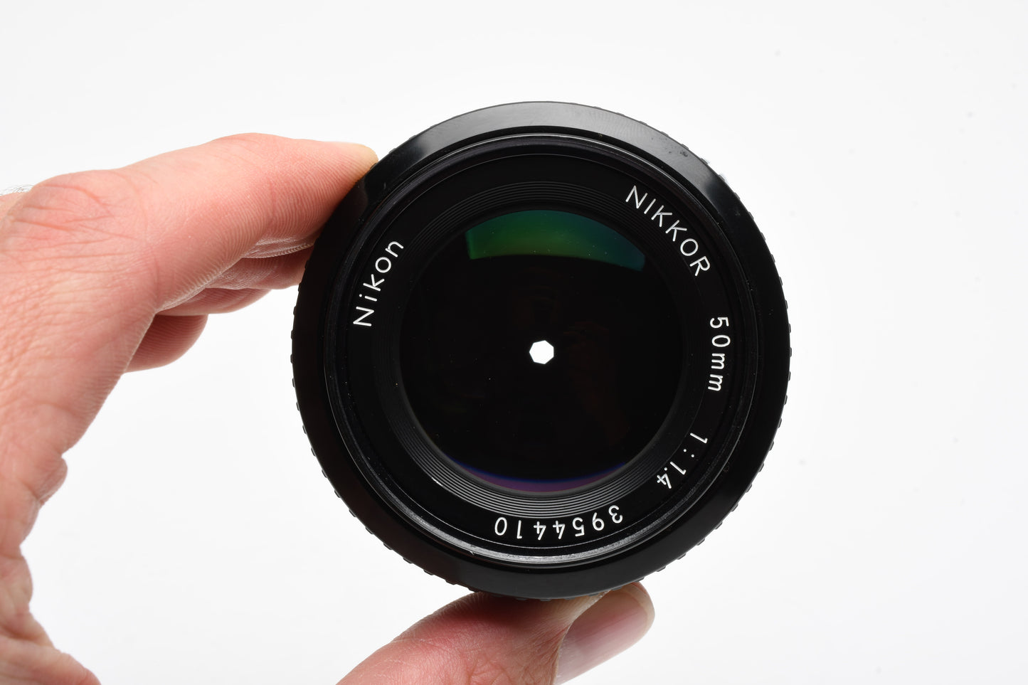 Nikon Nikkor 50mm f1.4 AI Prime lens, caps, 1A, Good