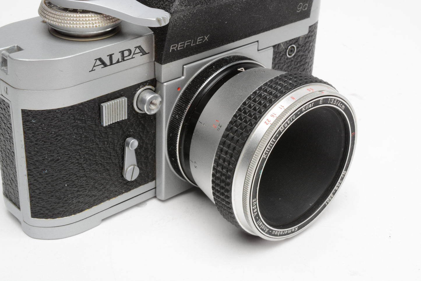 Alpa 9d  w/Alpa Kilfitt Macro Kilar 4cm f3.5 lens, CLA'd, tested, accurate, Nice!