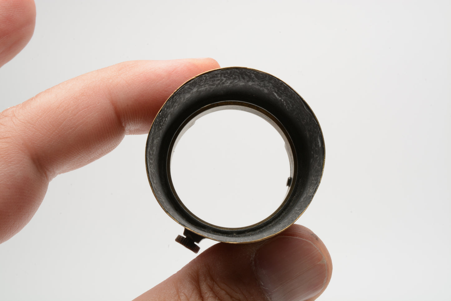 Leica Leitz 1" deep 36mm wide at base, 42mm at outer edge of hood