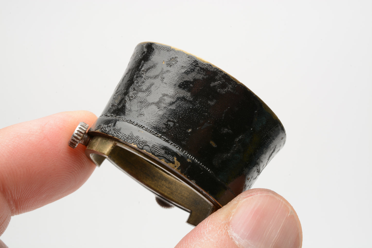 Leica Leitz 1" deep 36mm wide at base, 42mm at outer edge of hood