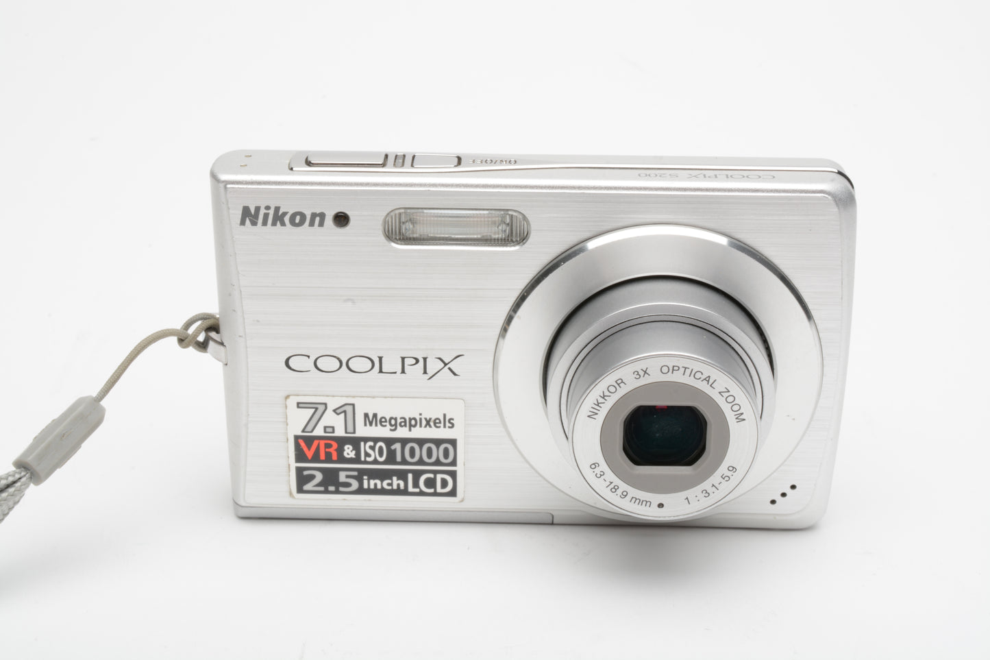 Nikon Coolpix S200 7.1MP Digital Point&Shoot, Very clean, Tested