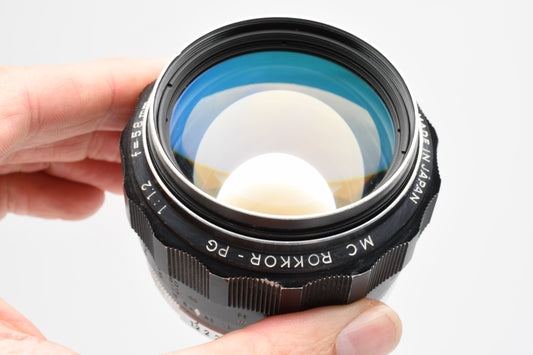 Minolta MC Rokkor-PG 58mm f1.2 prime lens, very sharp, Nice